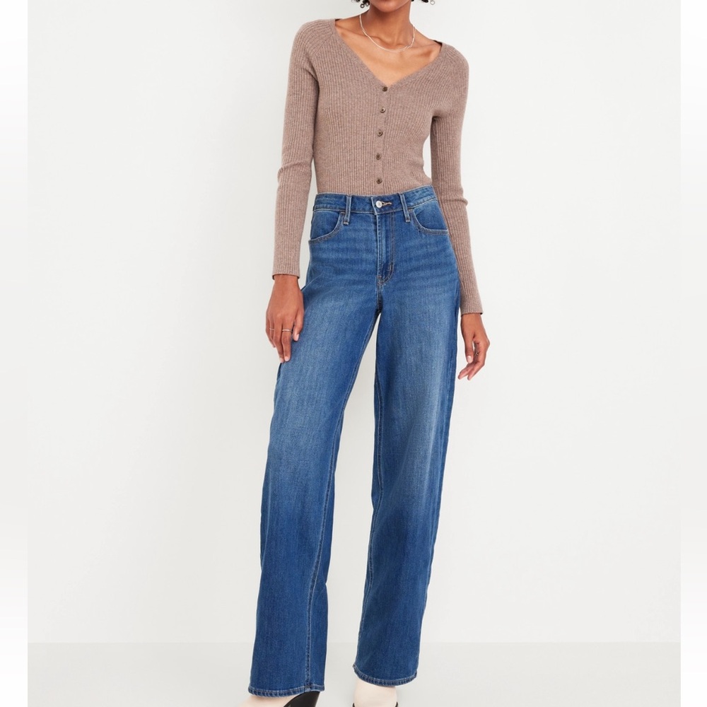 Old Navy High-Waisted Wow Wide Leg Jeans